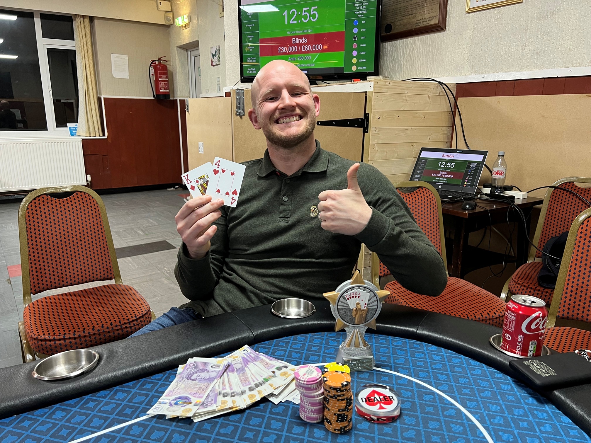 Leigh Spinks - 2024 Sutton Poker Two Day Special Winner