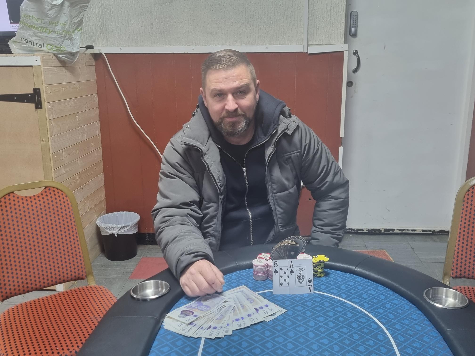 Tony Swain - Sutton Poker High Roller Special Winner